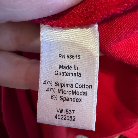 Coldwater Creek Red Women’s Plus Long Sleeve Crew Neck T-Shirt Sz 3X - Picture 4 of 8